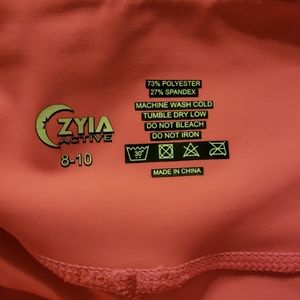 Zyia Hot Pink Capri Leggings